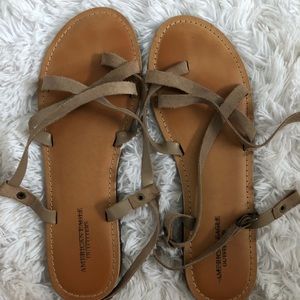 American Eagle Tie Up Sandals